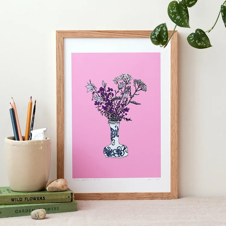 Some Wildflowers for You (Pink) - A4 Print