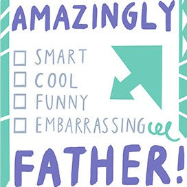 Amazing Tick Box Father's Day Card - Heavy Gretel