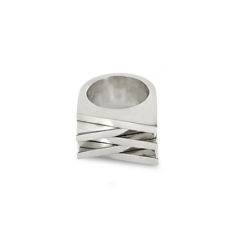 3.1 Chunky Sterling Silver Statement Ring - Heavy Gretel