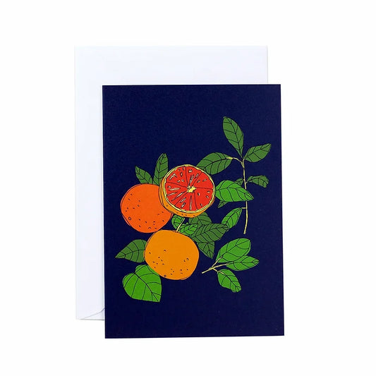 Oranges Greetings Card