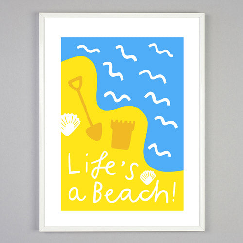 Life's A Beach Screen Print - Heavy Gretel
