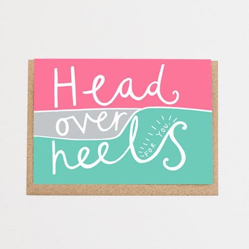 Head Over Heels Valentine's Day Card
