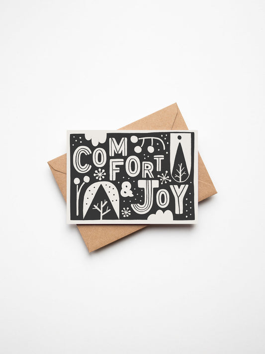 Comfort & Joy Christmas Card - Heavy Gretel